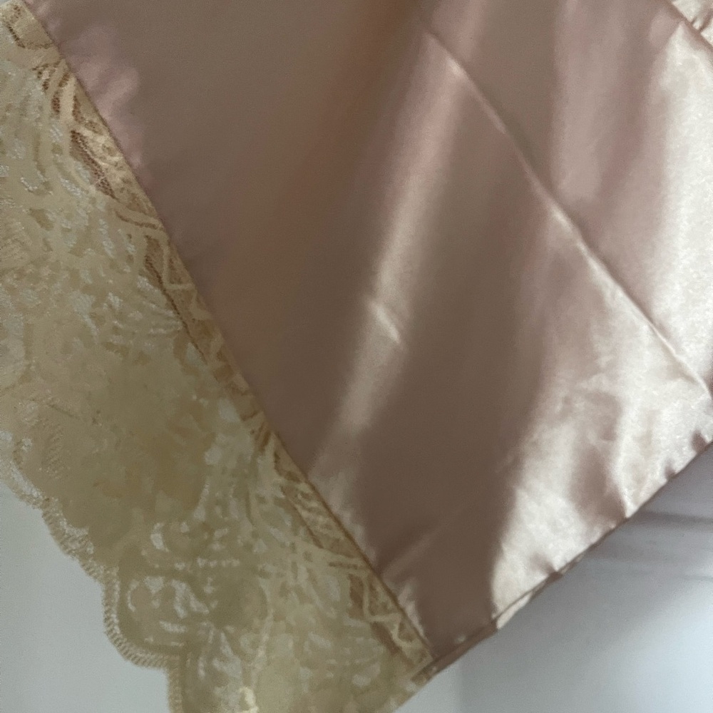 Custom “feeling myself” light Blush Pink Silky Lace Short Robe Bridal bath - Picture 16 of 16